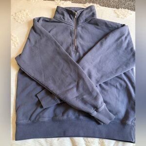 Women’s Blue/Gray Half-Zip Sweater